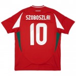 Günstige Fußballtrikots Ungarn Szoboszlai 10 Heimtrikot EURO 2024 Kurzarm